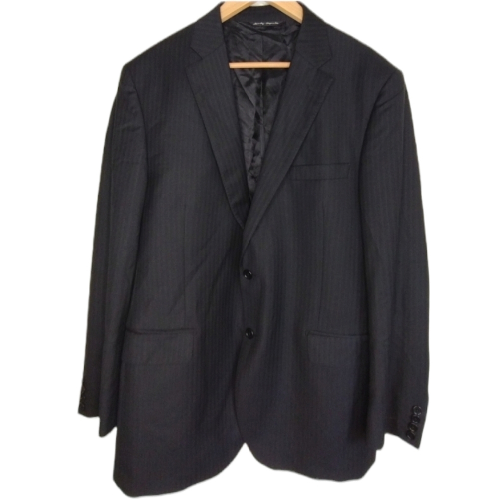 Ermenegildo Zegna Saks Fifth Avenue Classic Wool Office Sport Coat Blazer Sz 44R - Picture 1 of 16